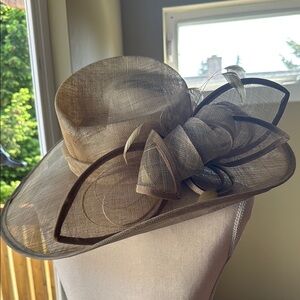 Kentucky Derby! 
Elegant Tan Women's Hat with Bow